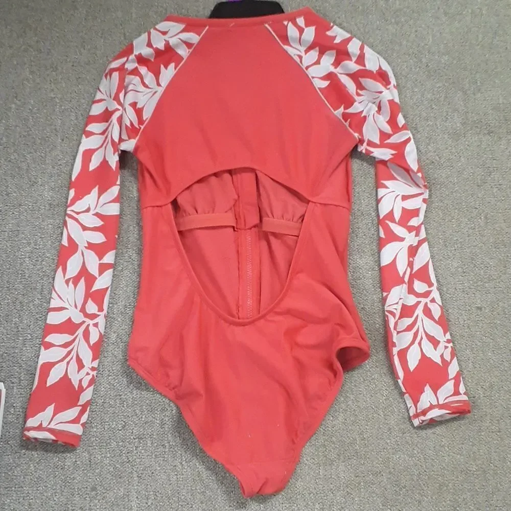 Beautiful coral nature design leortard‎